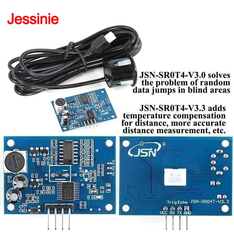 Hydration Sensor Skin - JSN-SR04T JSN SR04T 3,3 módulo ultrasónico