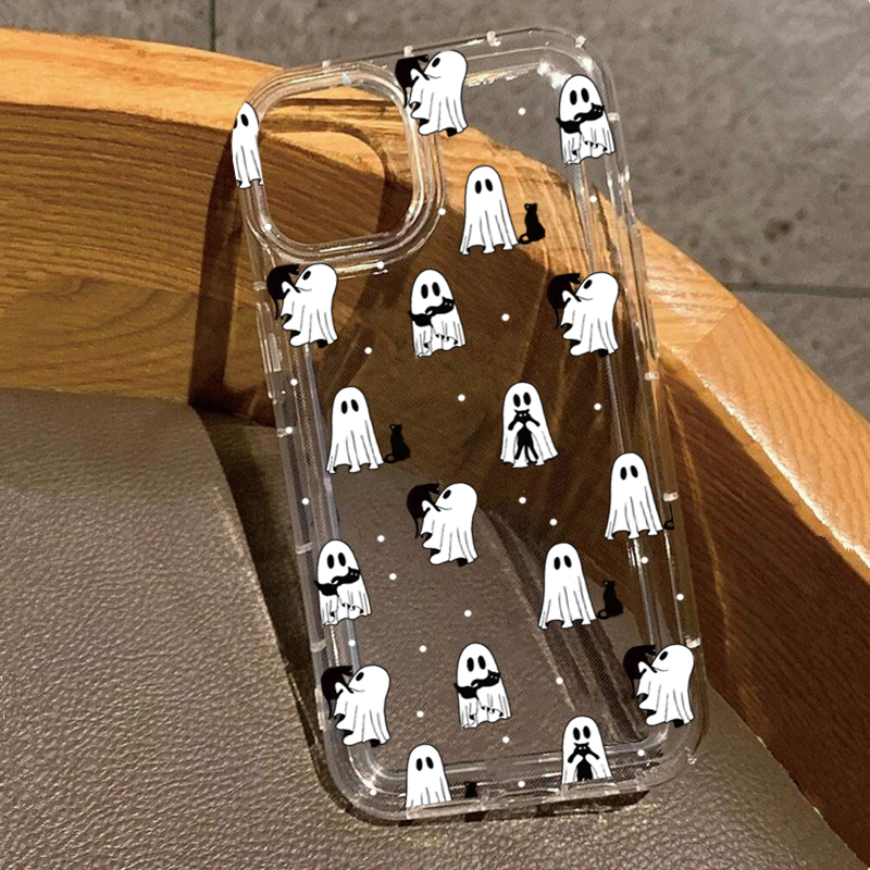 Apple Iphone 16 - Funda transparente con estampado de fantasma