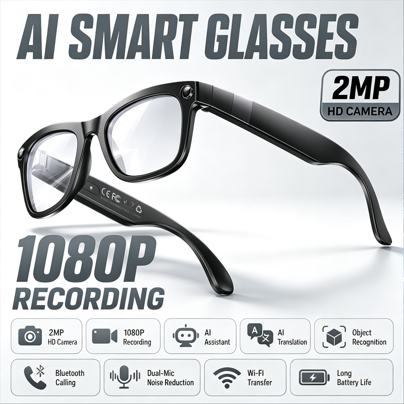 Smart Glasses Lens - Gafas Inteligentes de 200W con EIS,
