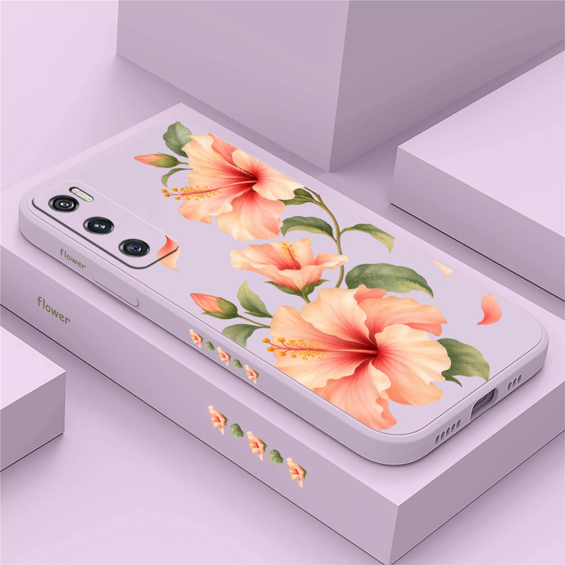 Funda con diseño de dos lirios - Vivo V40 reseña y precio