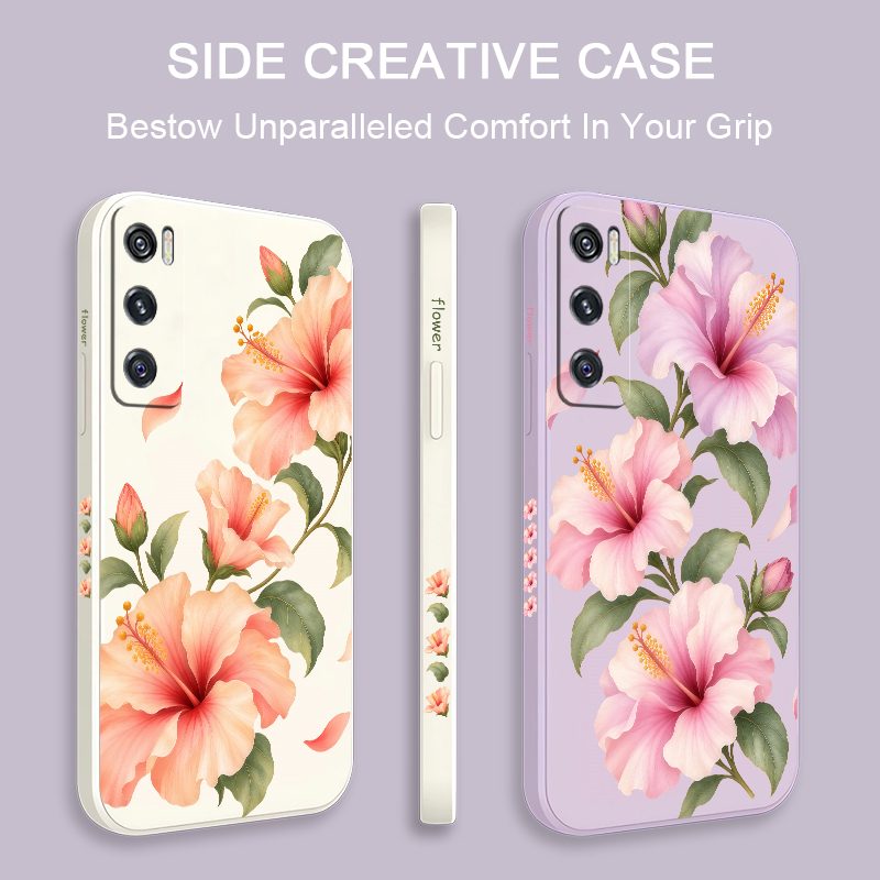 Funda con diseño de dos lirios - Vivo V40 reseña y precio