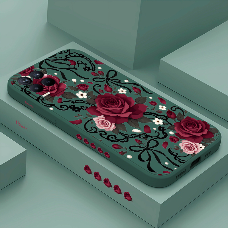 Funda con diseño de flores par - Realme Note 50 reseña y precio
